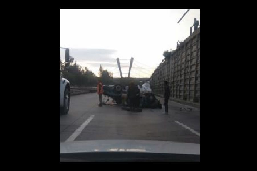 caos vial en autopista