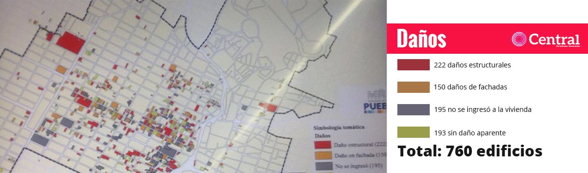 mapa daños centro