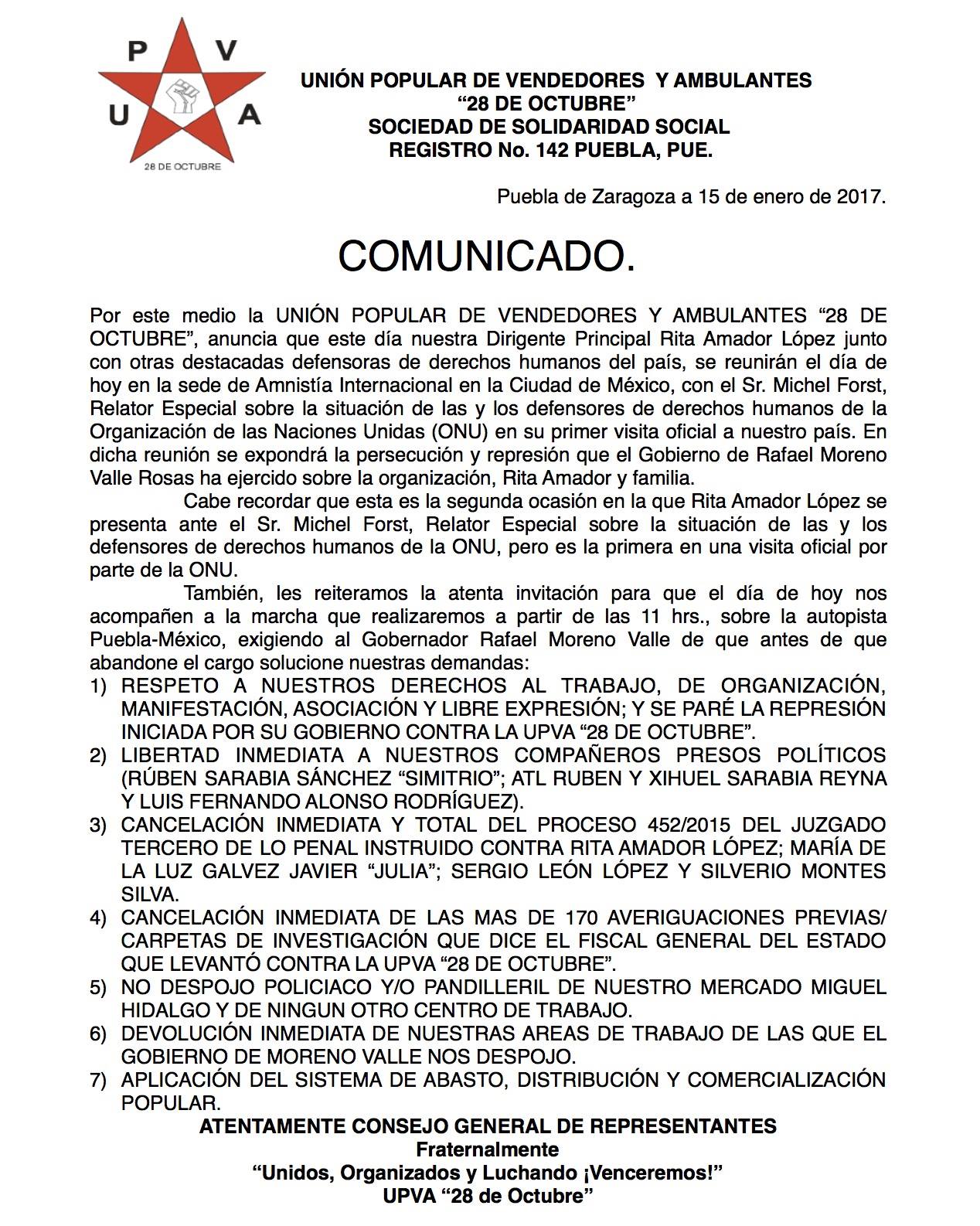 comunicado