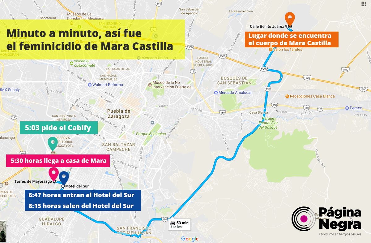 mapa minuto