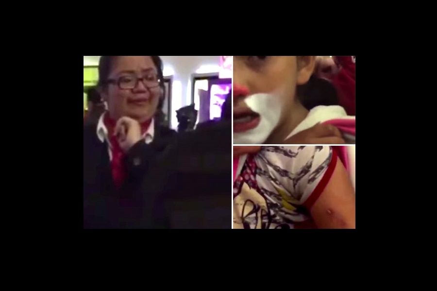 #LadyCinemex: Empleada agrede a ni&ntilde;a indigente por vender mazapanes