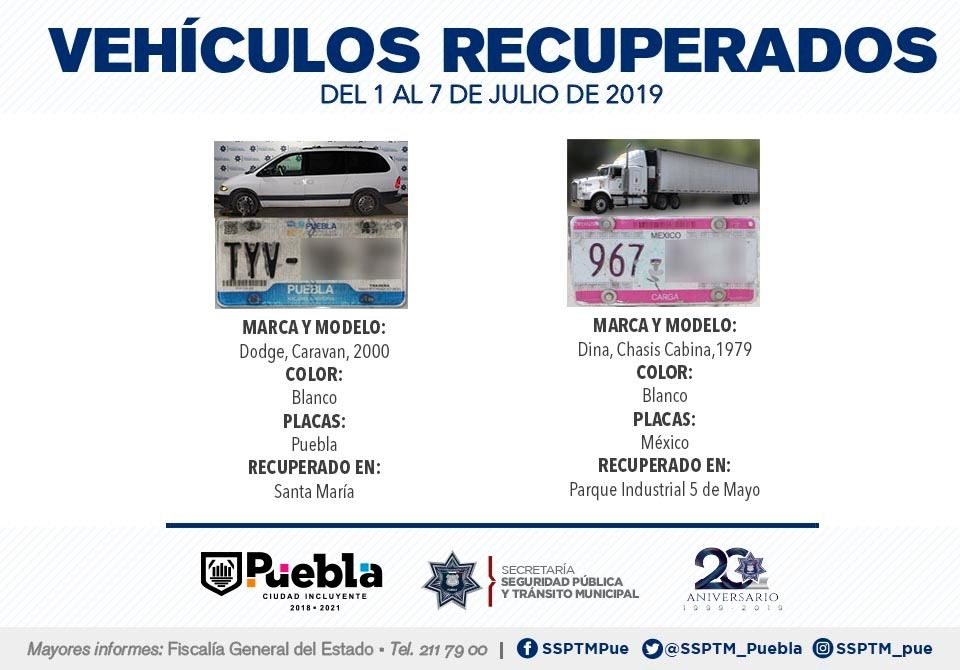 VEHÍCULOS CON REPORTE DE ROBO