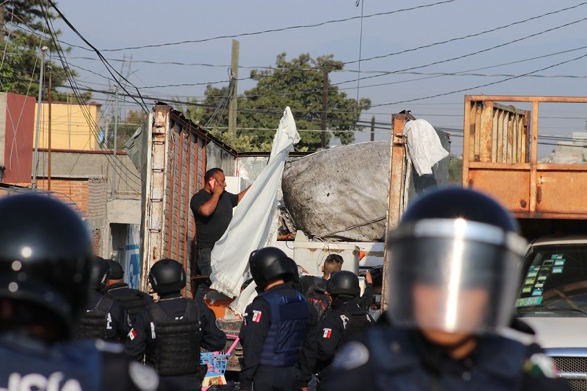 policía desalojo