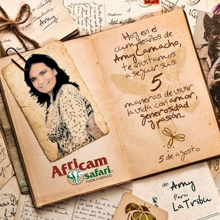  Africam Safari recuerda a Amy Camacho en su cumpleaños con   lecciones de vida