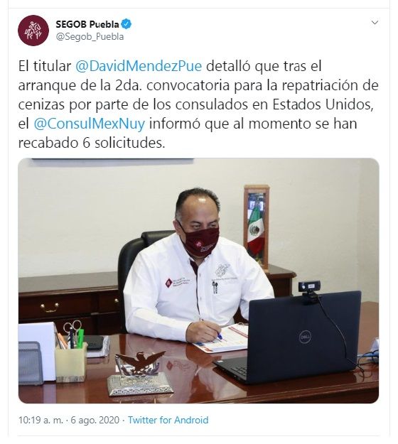Segob Puebla 06 08 2020