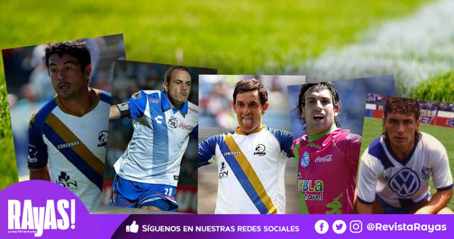 Los 5 futbolistas que han portado la playera del Puebla y de Lobos BUAP que  más han destacado