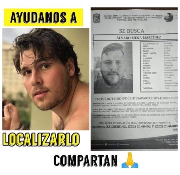 Así circula la petición de sus familiares para apoyar con la búsqueda del abogado poblano desaparecido.