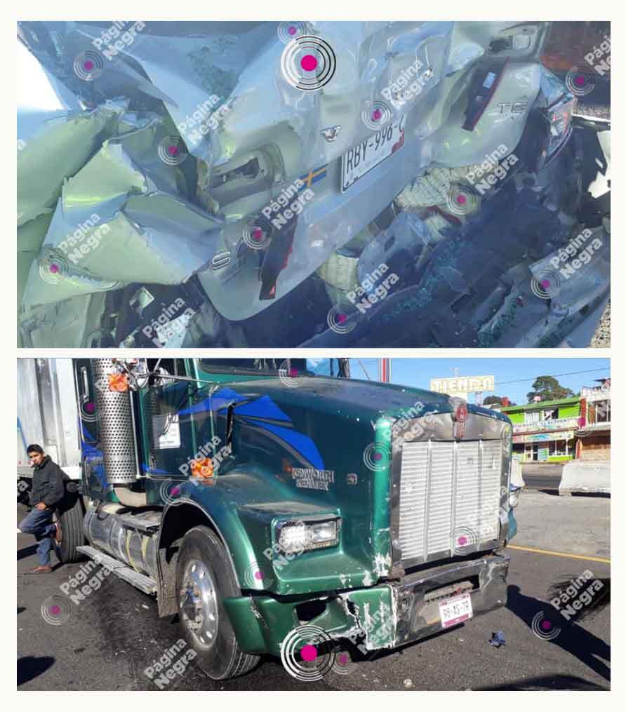 2 choque trailer vs camioneta 121121