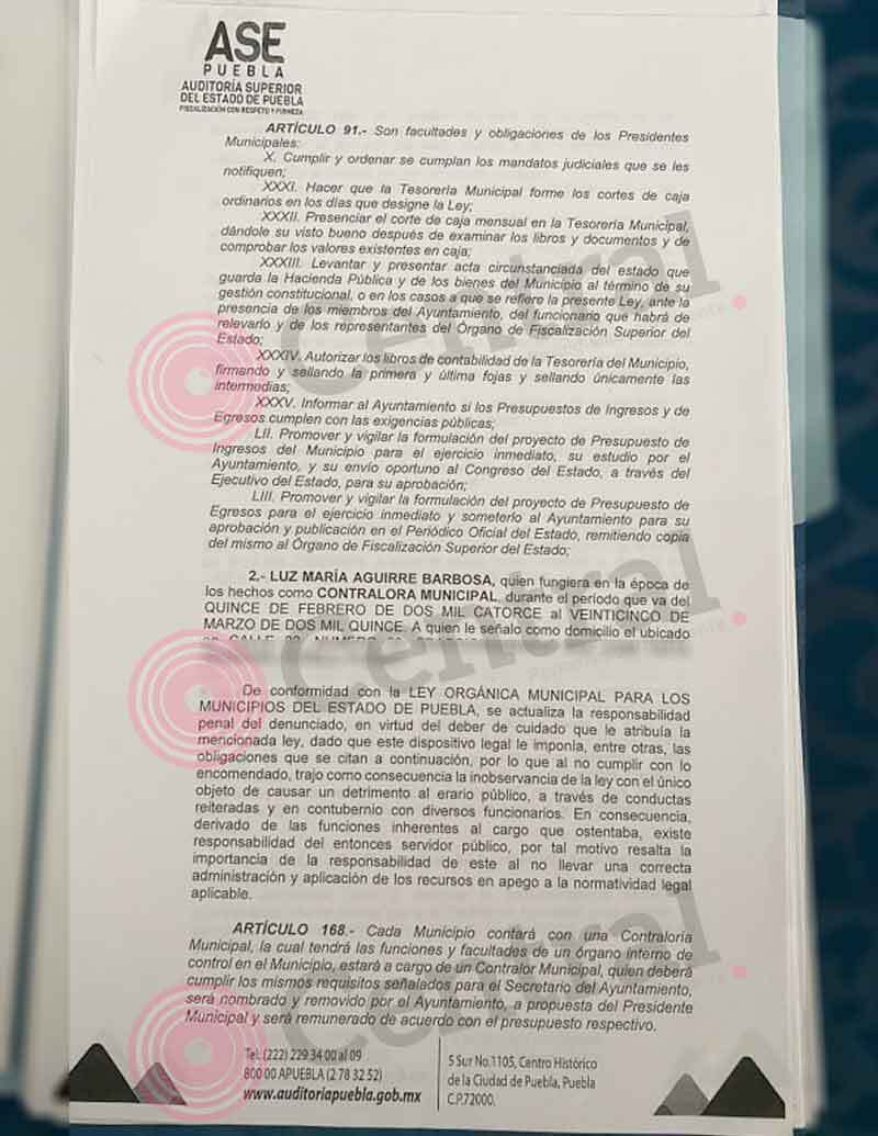 &nbsp;LA Auditoría Superior del Estado denuncia al exalcalde de Puebla, Tony Gali Fayad