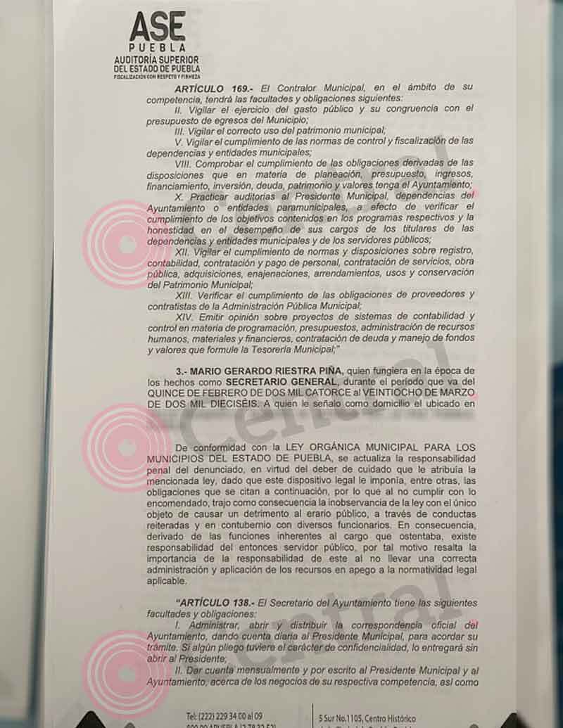 &nbsp;LA Auditoría Superior del Estado denuncia al exalcalde de Puebla, Tony Gali Fayad