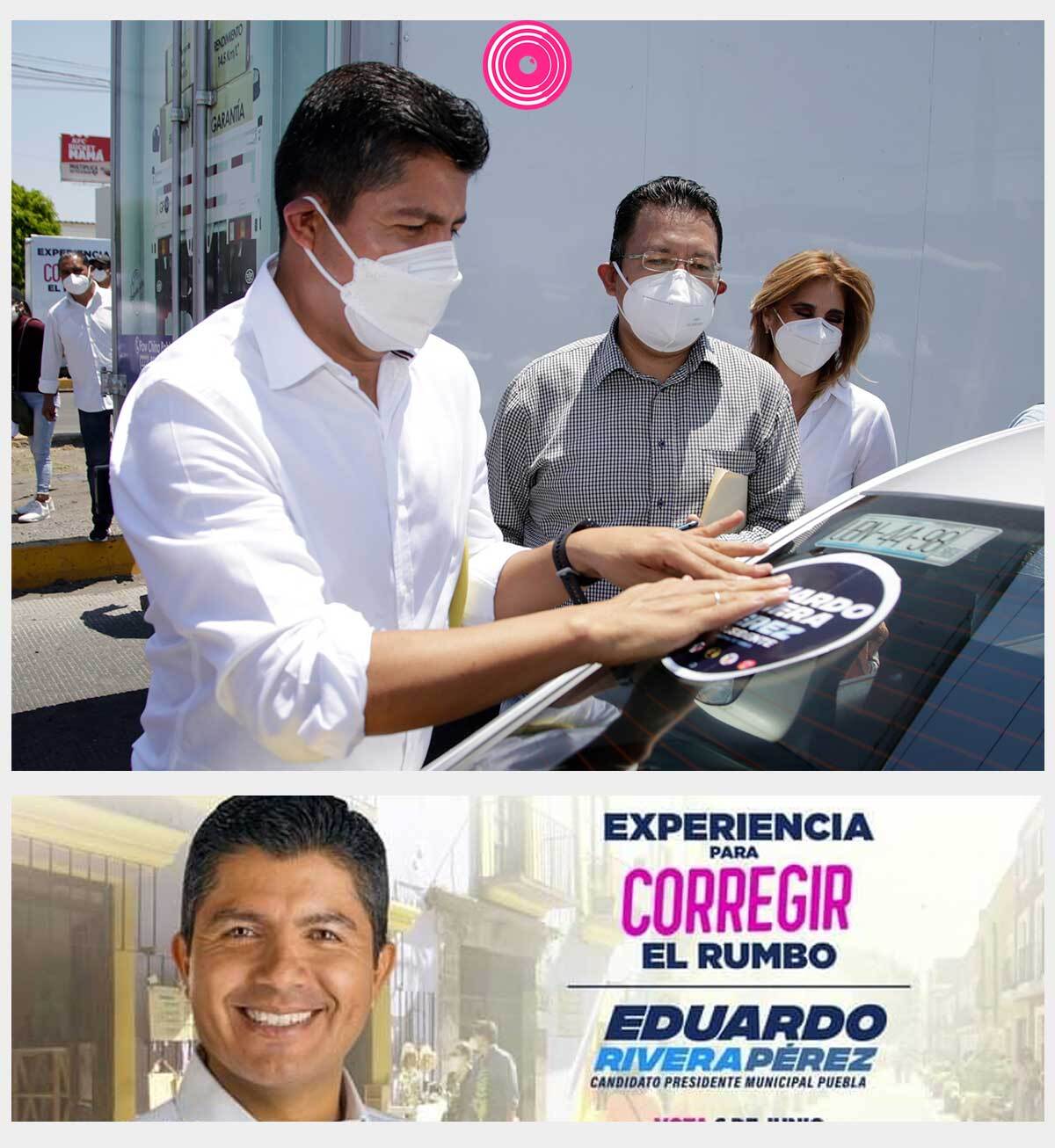Eduardo Rivera, candidato de PRIANRD a la alcaldía de Puebla, usa el eslogan “Experiencia corregir el rumbo”