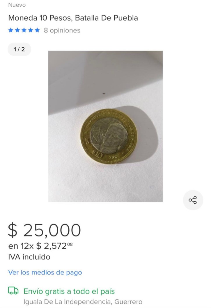 Moneda 10pesos B