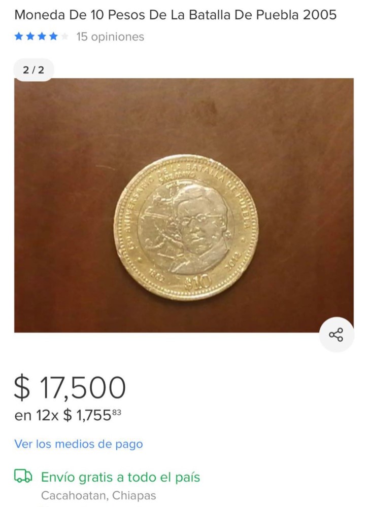 Moneda 10pesos C