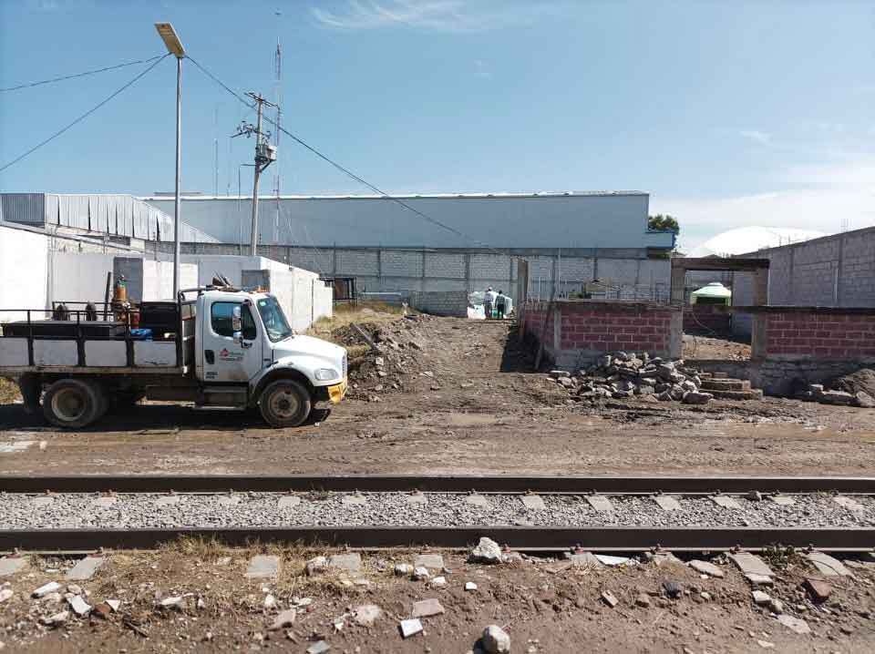 exterior del predio donde ocurrió la explosión