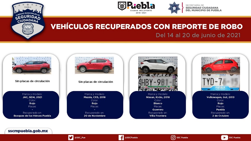 VEHÍCULOS RECUPERADOS