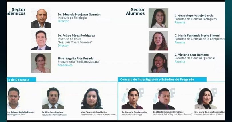 Comisión de Auscultación para la elección de aspirantes a rector de la Buap