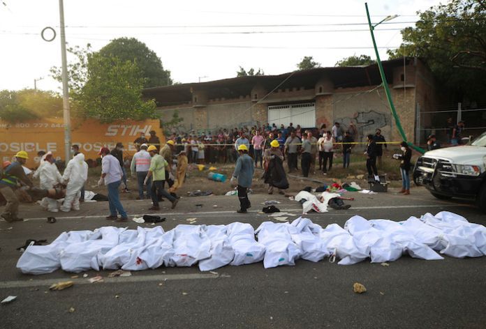cuerpos de migrantes accidentados en chiapas