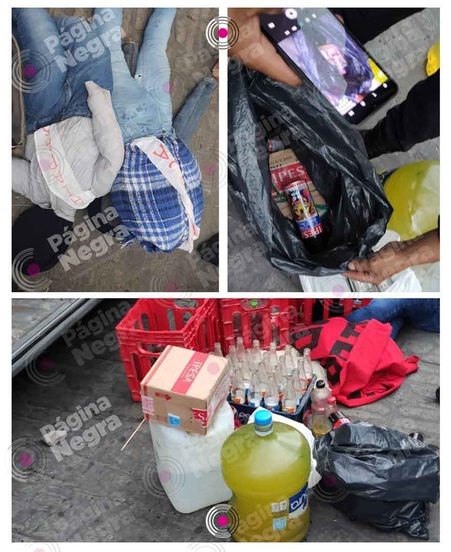 Parte de los elementos decomisados en las inmediaciones de Casa Aguayo