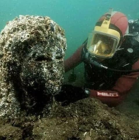 La ciudad de Heracleion en el antiguo Egipto fue muy importante, pero debido a las condiciones climáticas terminó bajo el agua, a 45 metros de profundidad del Mediterráneo frente a Alejandría.