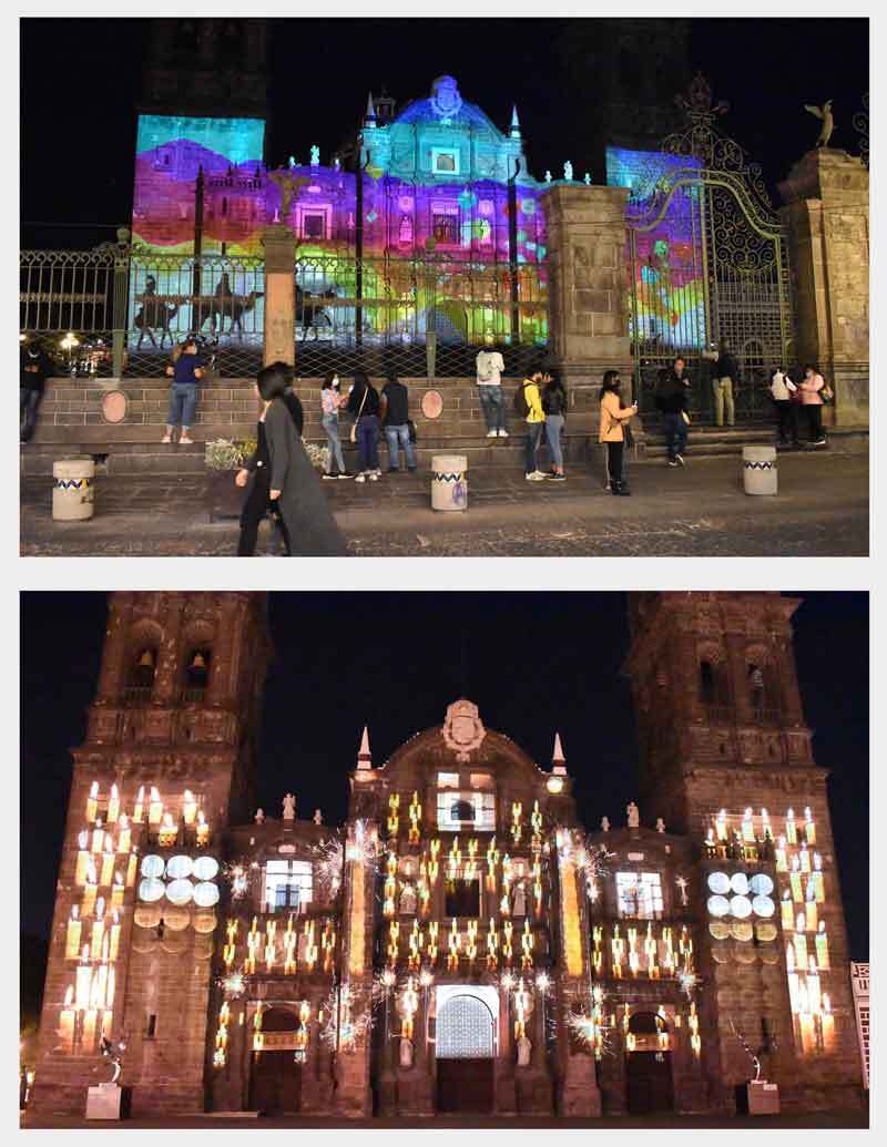 interiores catedral proyeccion