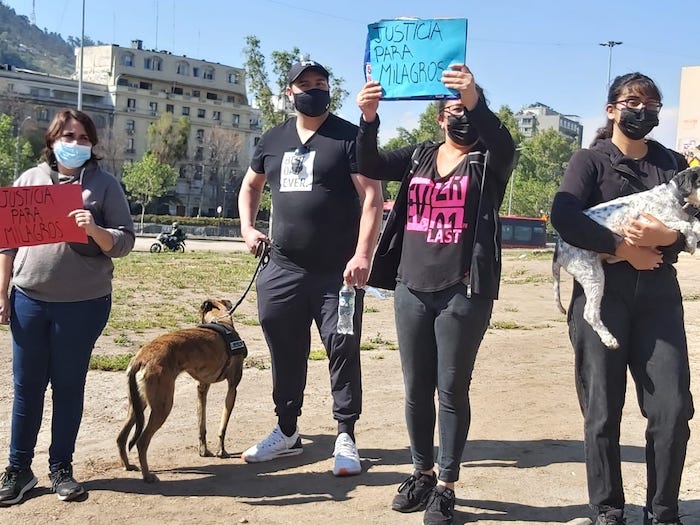protesta que exige justicia para milagros