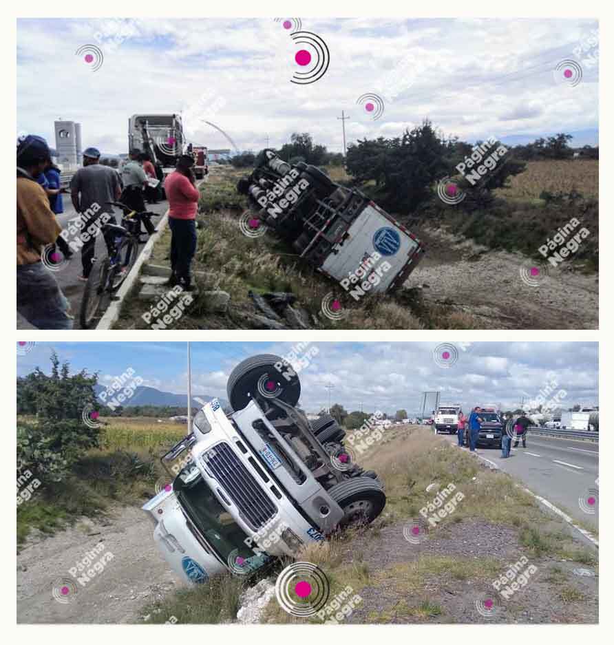 volcadura trailer farmacias guadalajara puebla 1