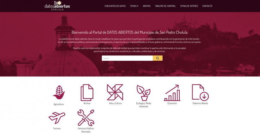 Lanza Ayuntamiento de San Pedro Cholula plataforma digital de Datos Abiertos