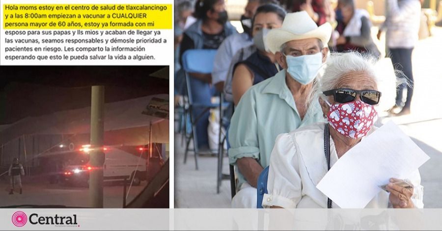 Comienza vacunaci&oacute;n para adultos mayores en San Andr&eacute;s Cholula y desde la noche del martes ya hab&iacute;a filas