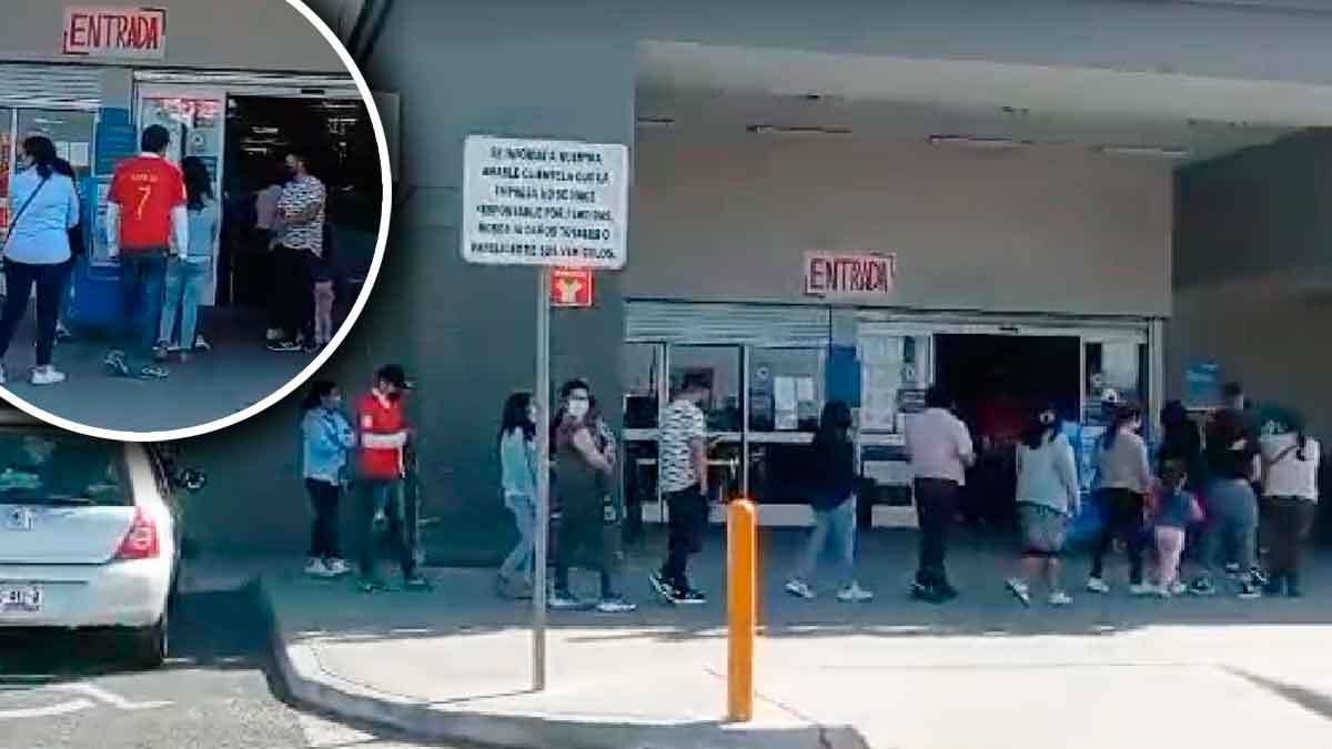 Poblanos hacen filas para ingresar a tiendas departamentales en A&ntilde;o Nuevo