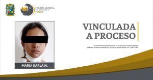 Mar&iacute;a Karla fue vinculada a proceso por violencia familiar y lesiones.