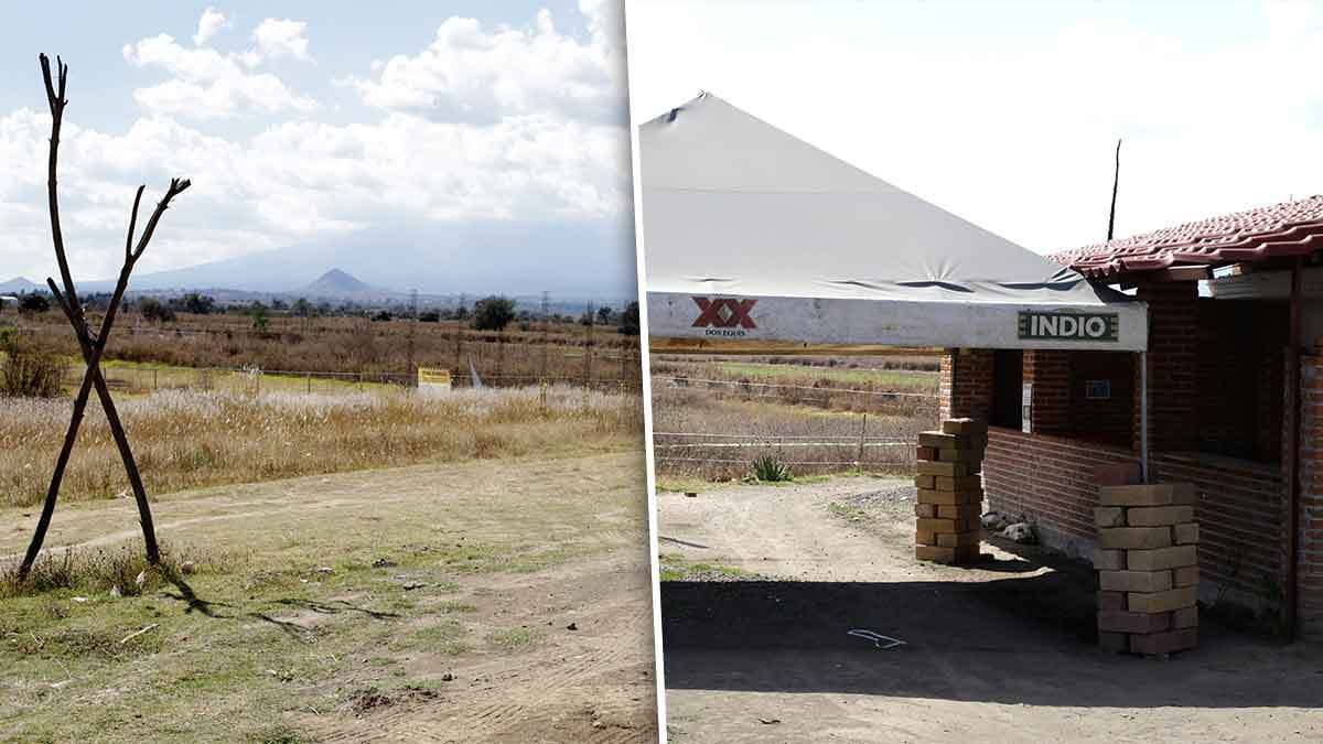 Así luce el socavón de Santa María Zacatepec: desolado y sin gente