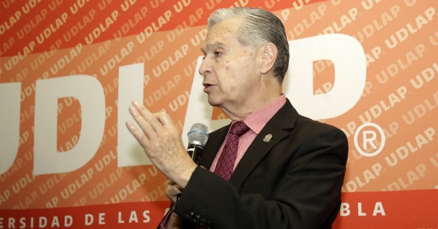 Luis Ernesto Derbez, en una conferencia de prensa del 18 de febrero de 2020.