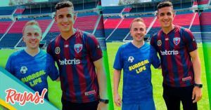 El protagonista de Malcolm y el futbolista Duilio Tejeda.