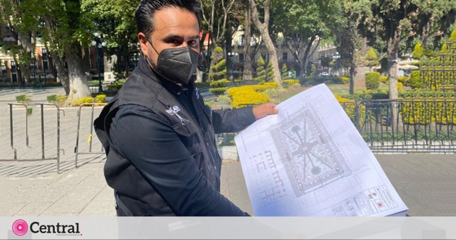 Costo de remodelaci&oacute;n del Z&oacute;calo de Puebla baja a 60 mdp; habr&aacute; espejos de agua y descartan nivelarlo al ras de la calle