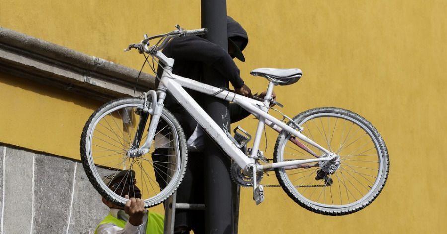 Ciclistas poblanos realizan rodada para pedir una cultura de tr&aacute;nsito responsable y mayor seguridad vial