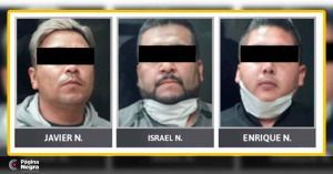 Javier N., Enrique N. e Israel N., los tres detenidos