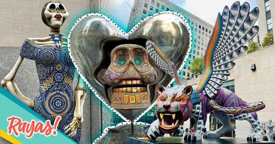 Alebrijes y Catrinas invaden el Rockefeller Center en NY por el D&iacute;a de Muertos