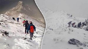 La primera nevada en La Malinche nos regala una bella postal de invierno