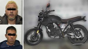 Recuperaron una motocicleta con reporte de robo; dos hombres fueron detenidos