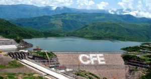 Una de las hidroeléctricas en territorio mexicano.