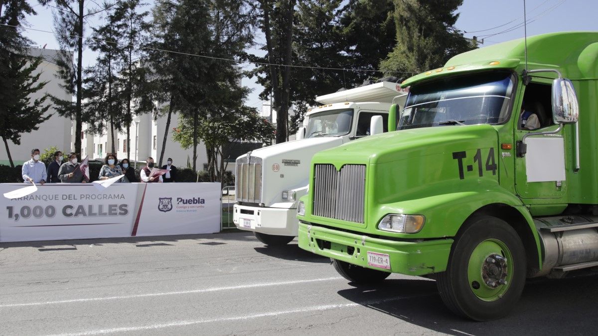 Arrancan programa de pavimentación de 1,000 calles de Puebla; invertirán 8.6 mdp