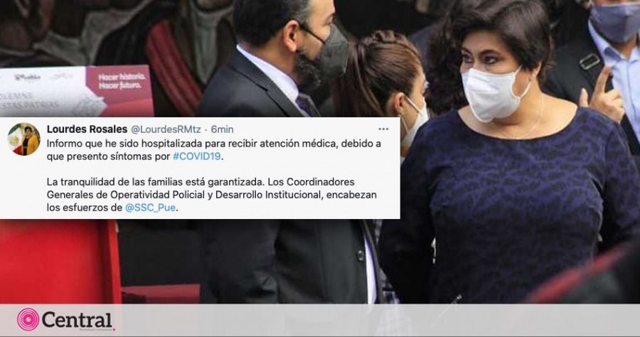 Lourdes Rosales, titular de la Polic&iacute;a Municipal de Puebla, es hospitalizada por s&iacute;ntomas de covid