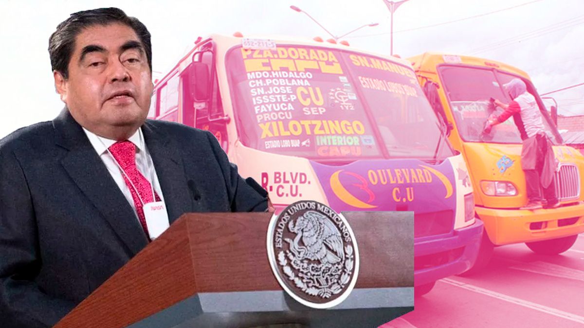 Barbosa descarta incremento a la tarifa del transporte público en Puebla