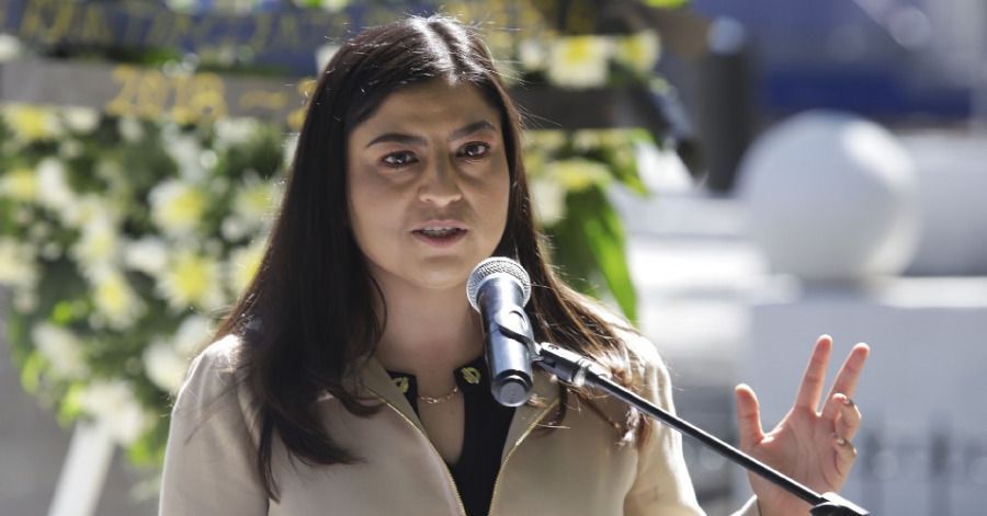 La alcaldesa de Puebla, Claudia Rivera&nbsp;Vivanco.