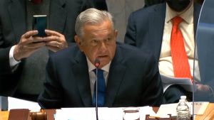 AMLO reprocha a ONU &ldquo;letargo y rutina&rdquo;; va por plan global de bienestar