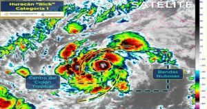 Conagua prevé que “Rick” se convierta en huracán categoría 2 el domingo 24 de octubre 