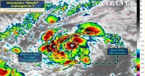Conagua prev&eacute; que &ldquo;Rick&rdquo; se convierta en hurac&aacute;n categor&iacute;a 2 el domingo 24 de octubre 