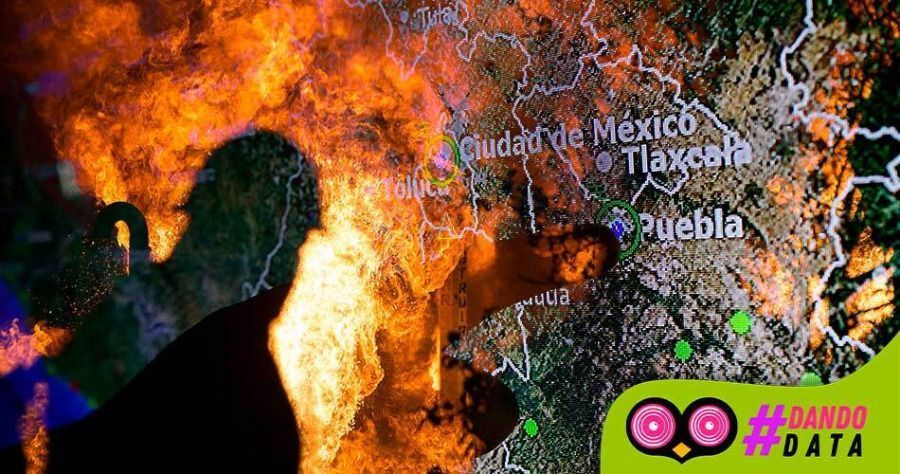 Puebla, en el top ten de estados con m&aacute;s incendios forestales