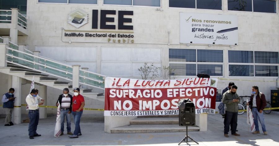 Morena Puebla niega que toma del IEE afecte registros: “lo haremos en línea”
