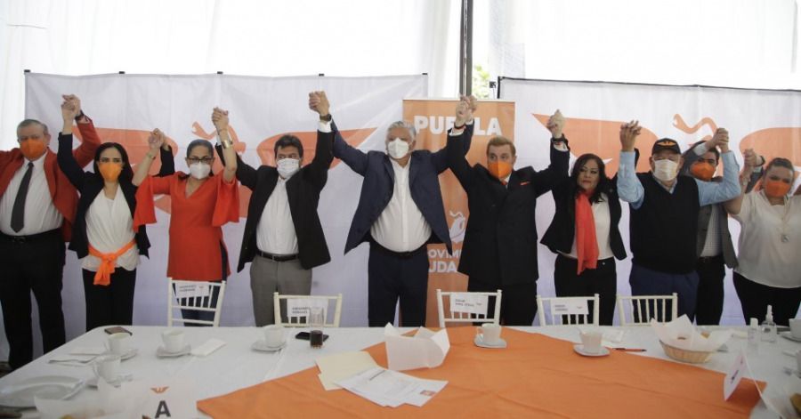 MC presenta a Edgar Yamil como su candidato a la alcald&iacute;a de Puebla